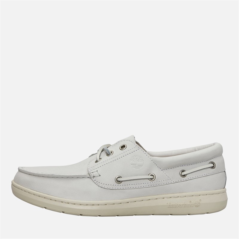 Timberland Herren Portofino Pier Boot Schuhe White Full Grain