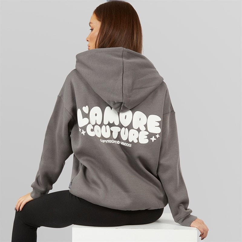 L'amore Couture Dames Lamore Couture Leisure Hoodies Grijs