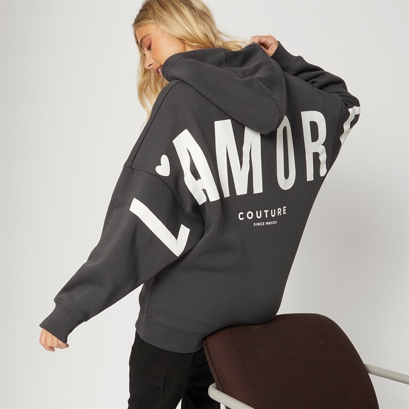 L'amore Couture Hoodie Ryleigh Dames Antraciet