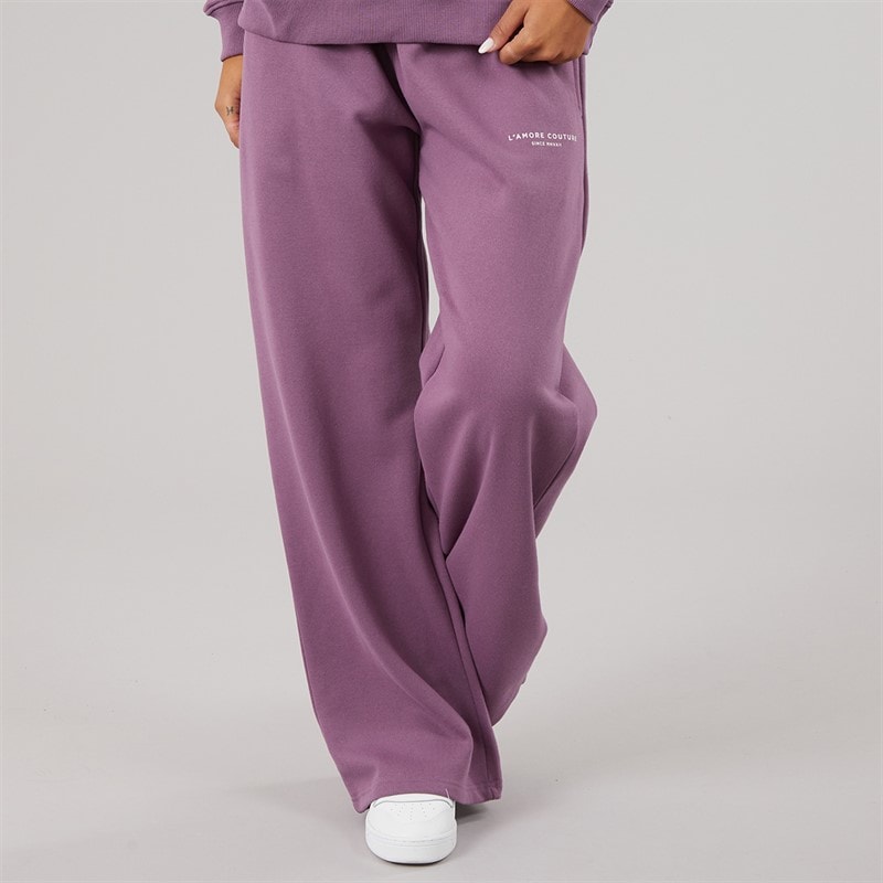 L'amore Couture Femme Novalie Jogging Jambes Larges Grape