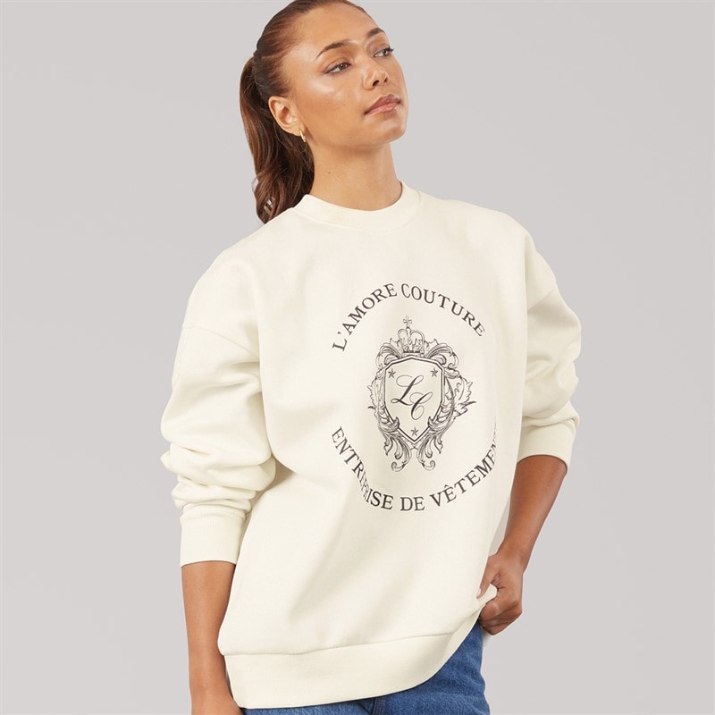 L'amore Couture Sweatshirt Genevra Femme Cream