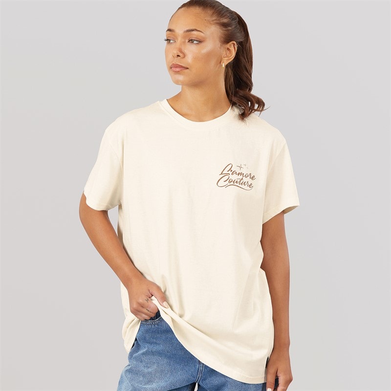 L'amore Couture T-shirt Marlow Oversize Femme Cream