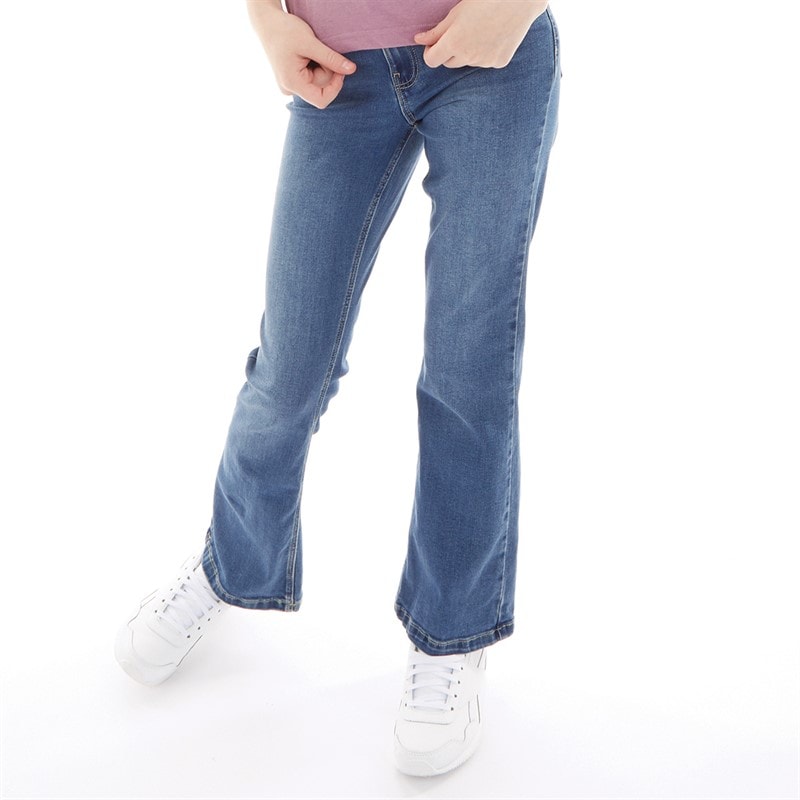 Vero Moda Jean Evasé River Fille Bleu