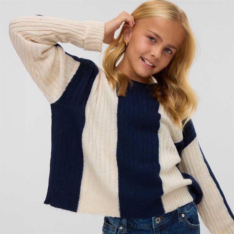 Vero Moda Pull Jojo Fille Bleu Marine
