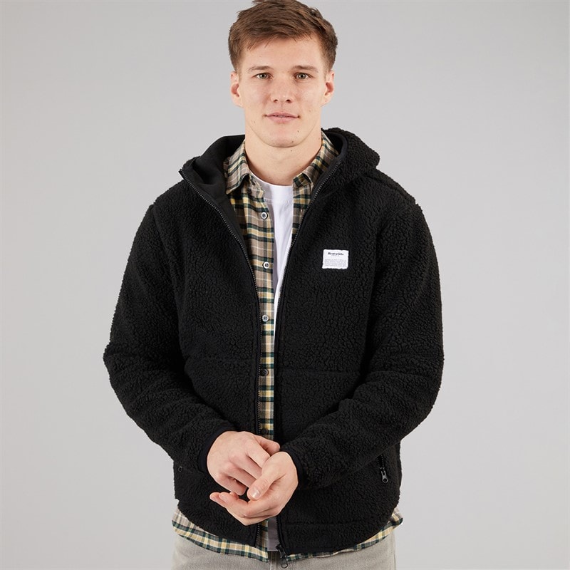 Resteröds Heren Fleece Hoodie Jas Zwart