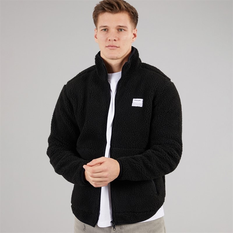 Resteröds Herren Fleece Jacke Schwarz