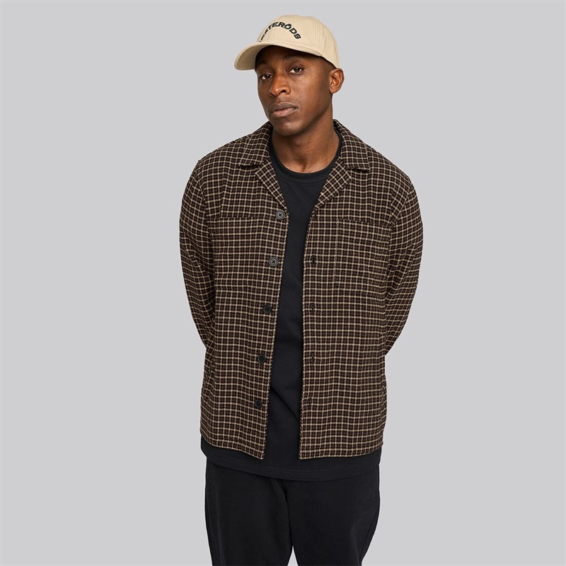 Resteröds Herren Hugh Overshirt Braun