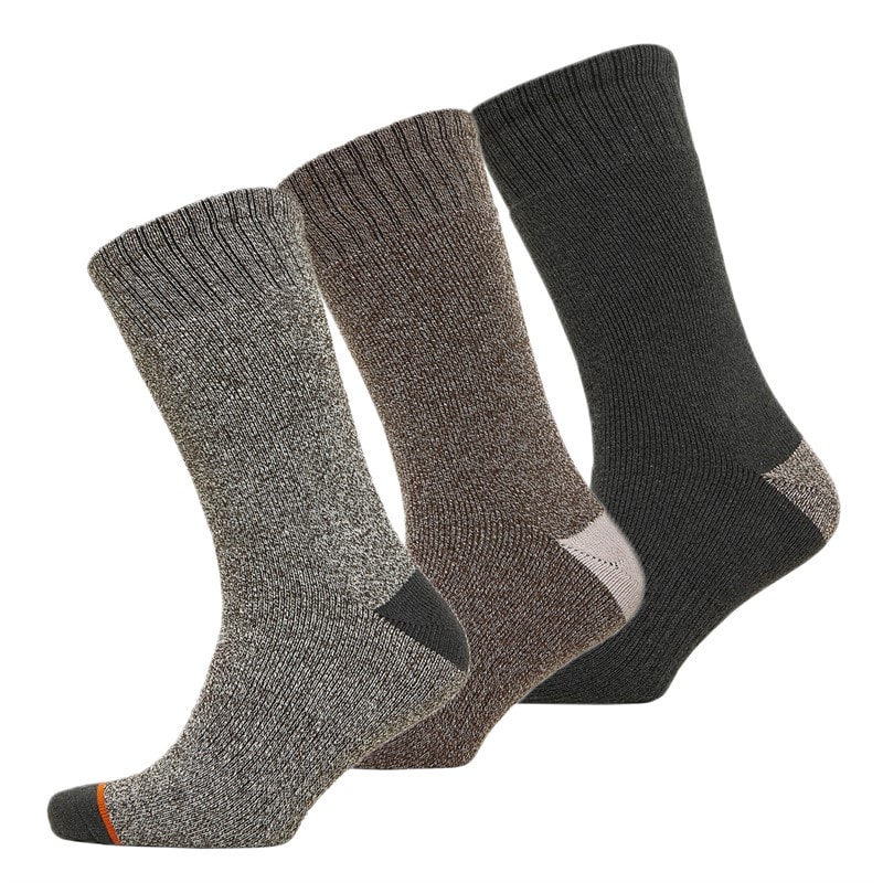 WEATHERPROOF Heren Thermische Crew Sokken Drie Pack Medium Grijs