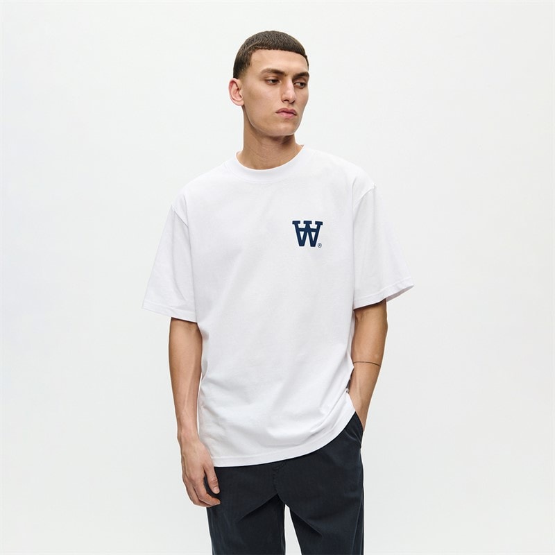 Wood Wood Homme T-shirt Liam Bright White Np