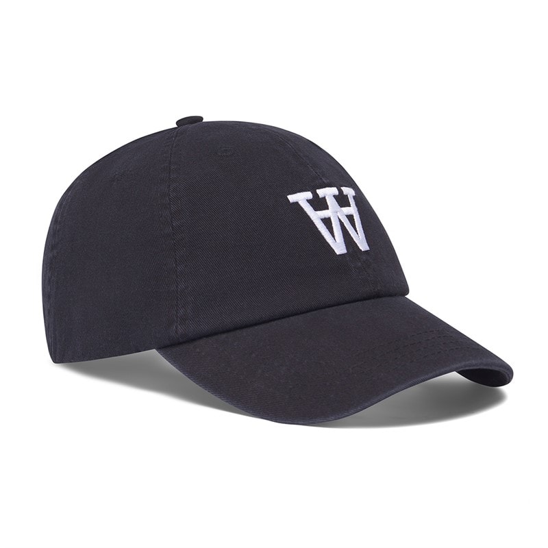 Wood Wood Casquette brodée Eli Homme Noir