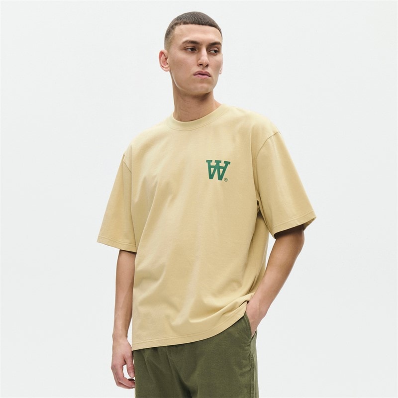 Wood Wood T-shirt Liam Homme Pale Olive Green