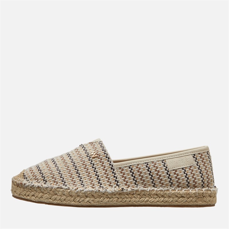 Wrangler Dames Nancy Espadrilles Natuurlijk/Taupe Natural/ Taupe