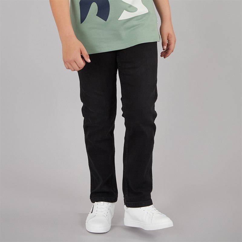 Wrangler Jongens Greensboro Rechte Pasvorm Jeans Black Wash