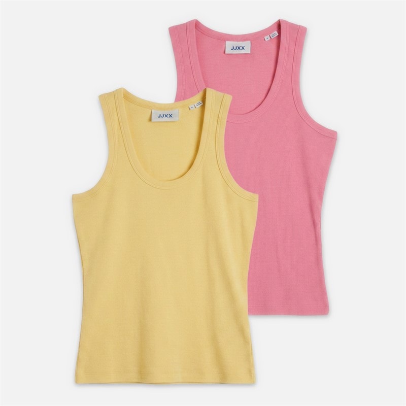 JJXX Dames Frida Set van 2 Tanktops Zonlicht