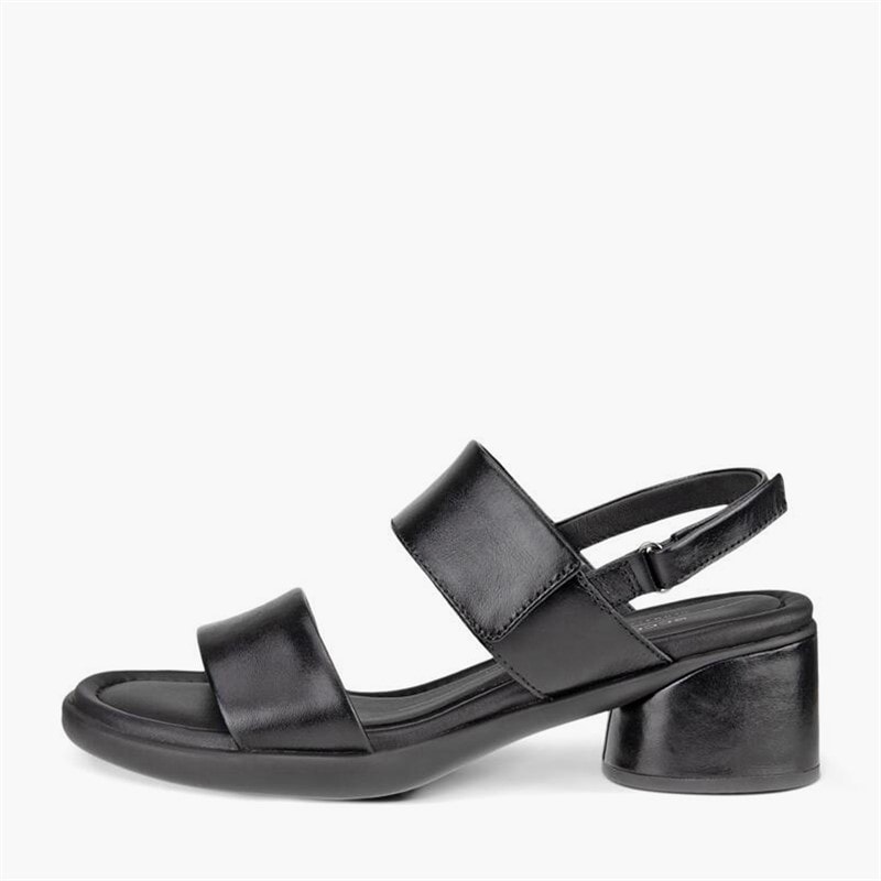 ECCO Dames Sculpted LX Lederen Sandalen Met Hak Zwart