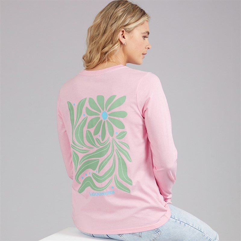 Lagooners Dames Primrose Pad Lange Mouwen T-Shirt Light Pink