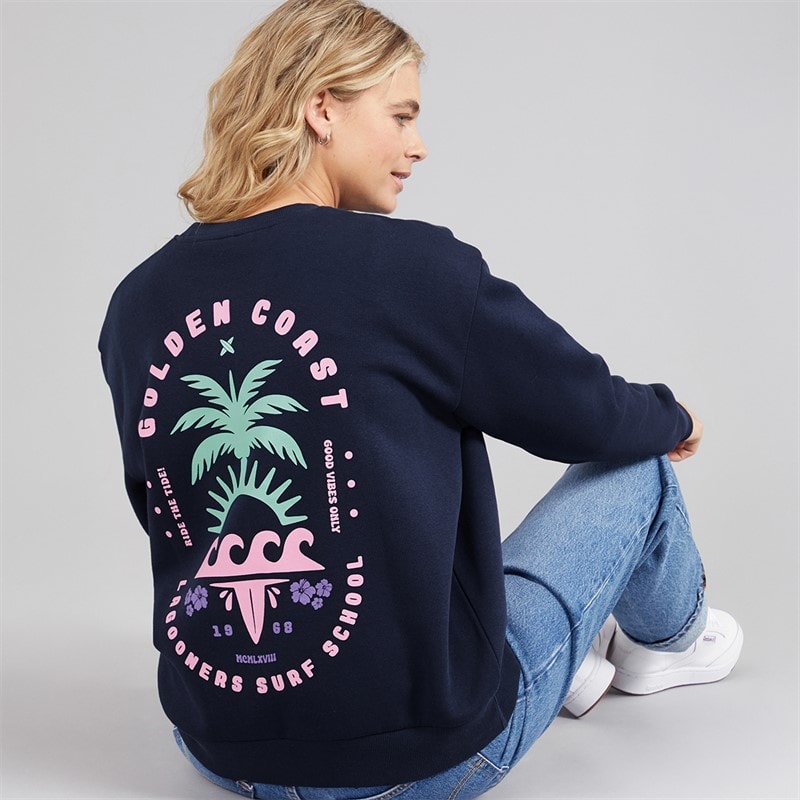 Lagooners Dames Kempley Vouw Sweatshirt Navy