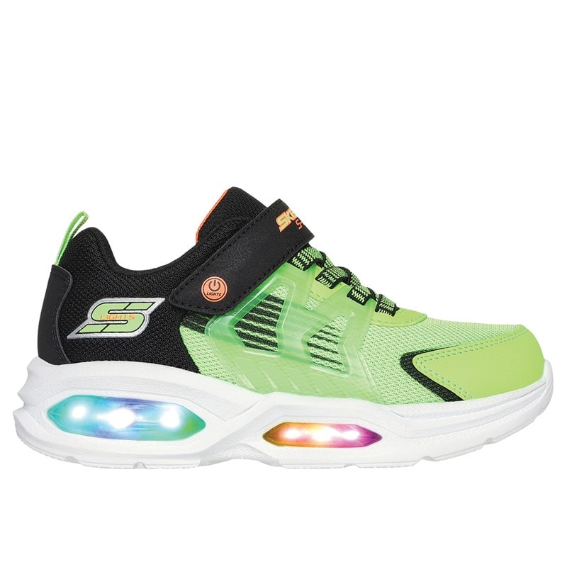 SKECHERS Junge S Lichter: Prismatrons Turnschuhe Limone