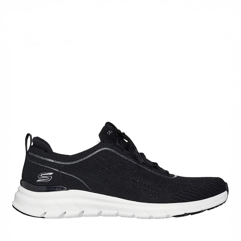SKECHERS Baskets Pure Flex Étoile de Minuit Noires Femme