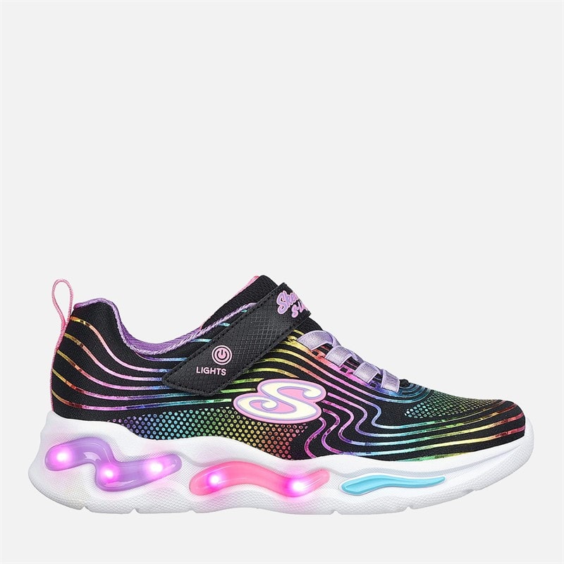 SKECHERS Mädchen Wavy Beams Sneaker Schwarz
