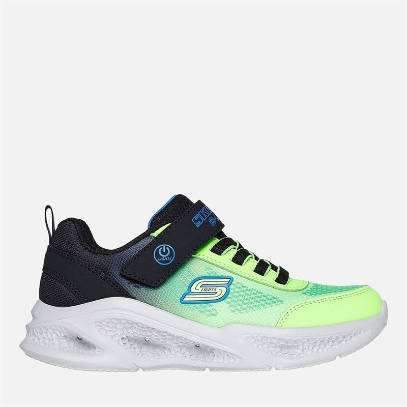 SKECHERS Baskets Meteor-Lights Krendox Garçon Noir