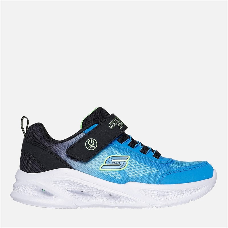SKECHERS Baskets Meteor-Lights Krendox Garçon Noir
