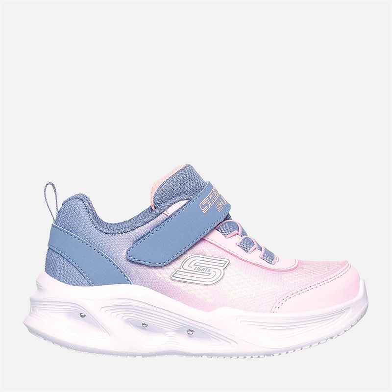 SKECHERS Kleinkind Mädchen Skechers Sola Glow Ombre Deluxe Sneaker Grau
