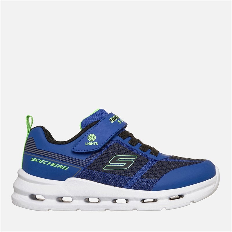 SKECHERS Baskets Garçon Glide-Step à Lumières Bleu