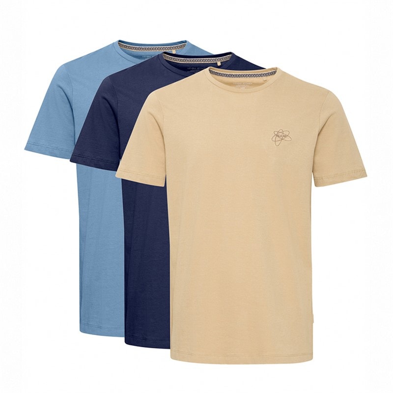 Blend Heren Drie Pack T-shirts Provincialb/Cornstalk/Dress Blue Provincialb,Cornstalk,Dressb
