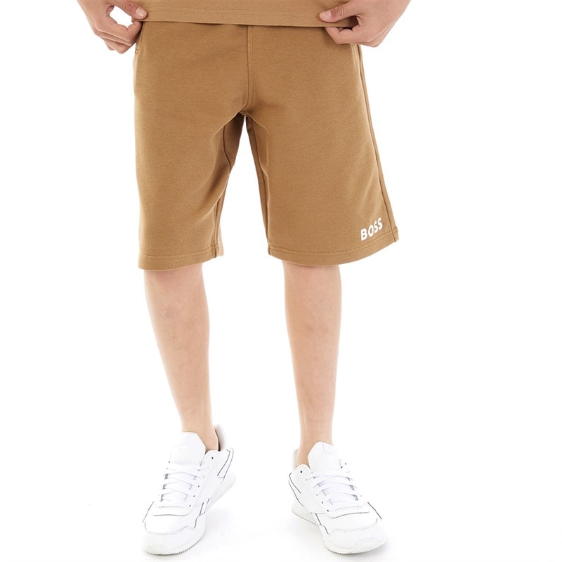 BOSS Jongens Jersey shorts Bruin