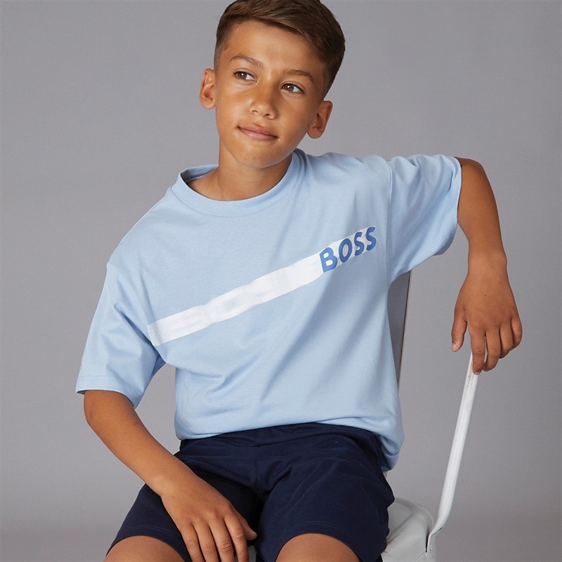 BOSS Jongens Co-Ord Set Perzisch Blauw