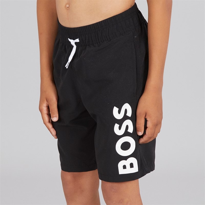 BOSS Jongens Zwem Shorts Zwart