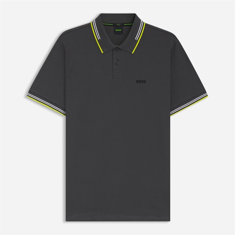 BOSS Heren Paul Poloshirt Dark Grey