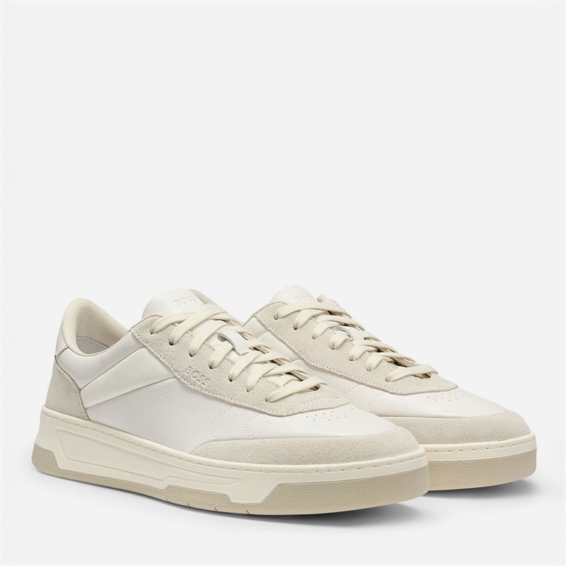 BOSS Heren Baltimore Sneakers Open White
