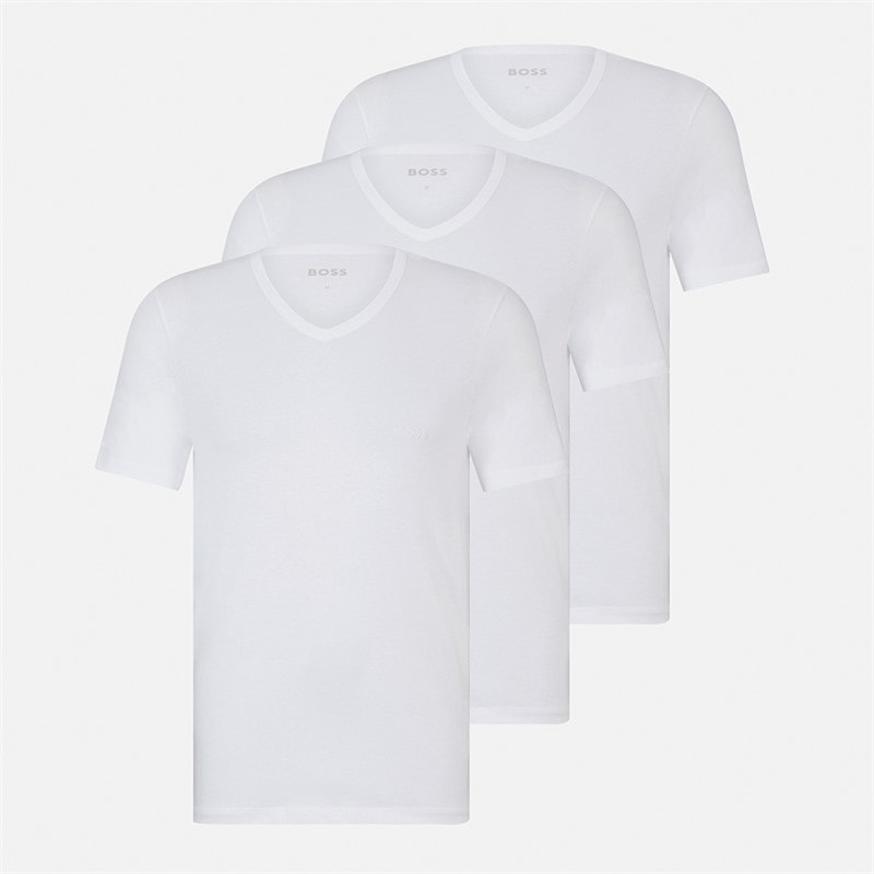 BOSS Herren 3er-Pack T Shirts Weiß