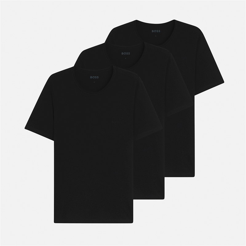 BOSS Herren 3er-Pack T-Shirts Schwarz