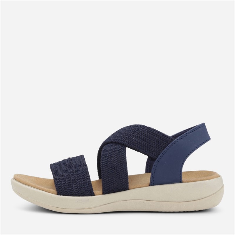 CPH Comfort Dames Chunky Elastische Sandalen Navy
