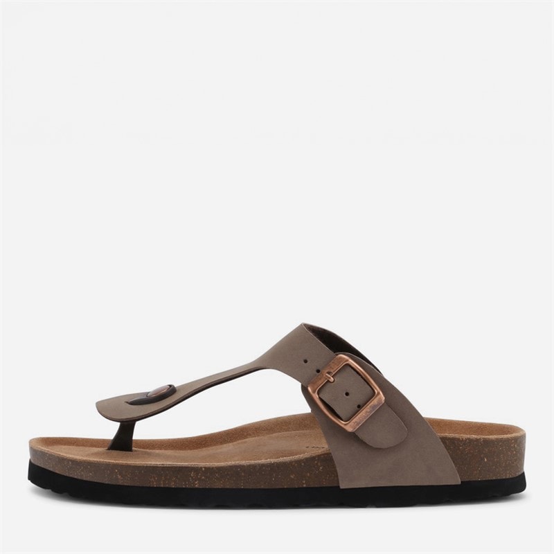CPH Comfort Dames Bio Tanga Sandalen Taupe