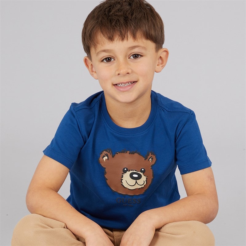 Guess Jongens T-shirt Blue Lily
