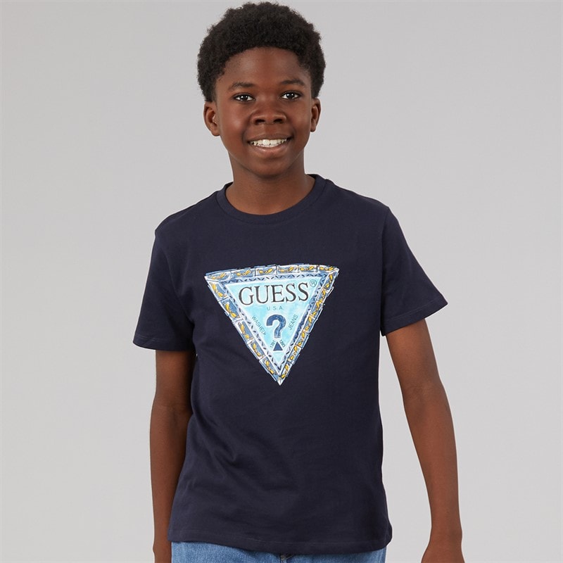 Guess T-shirt Garçon Smart Blue