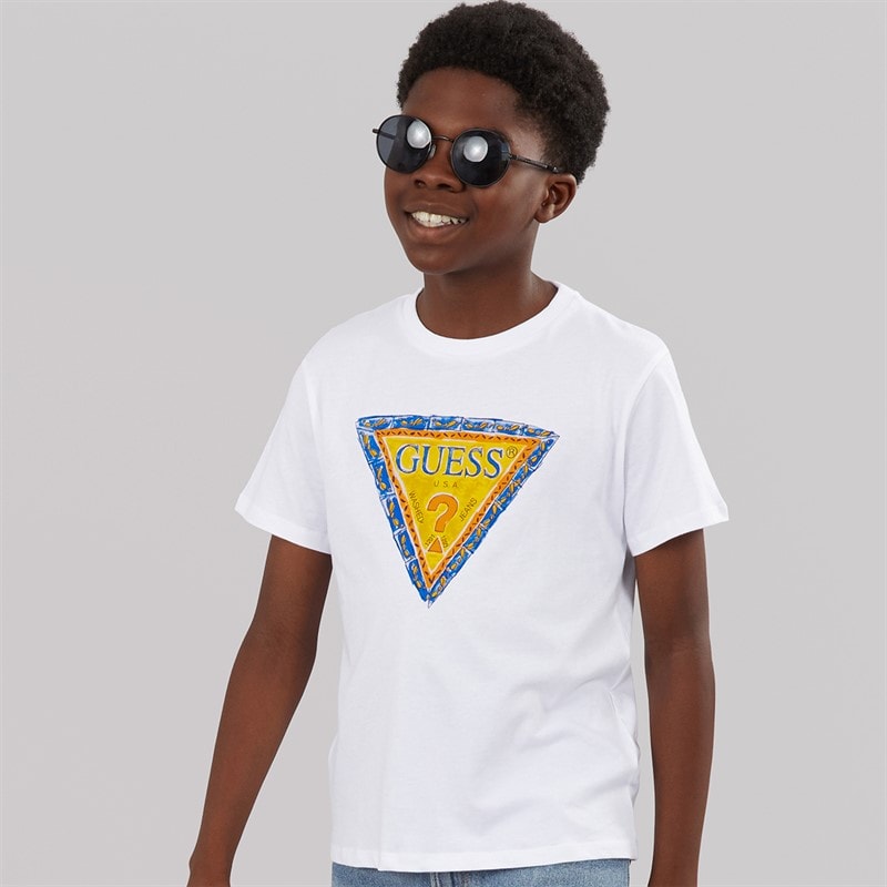 Guess Junge T Shirt Pure White