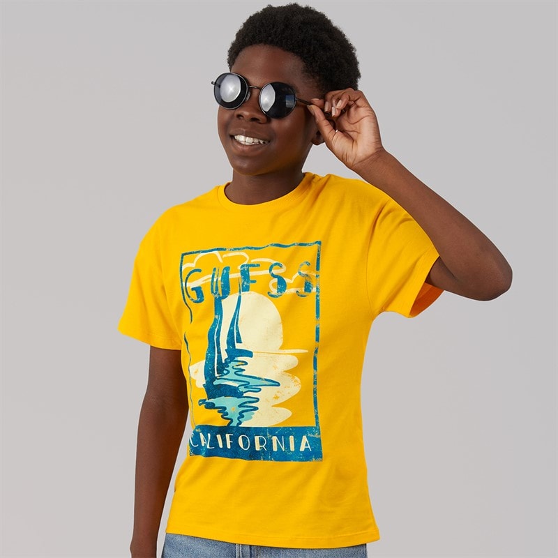 Guess T-shirt Garçon Rich Yellow
