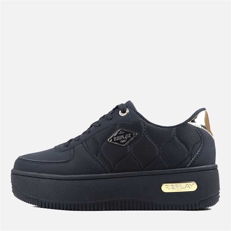 Replay Dames Epische Hoge Sneakers Zwart